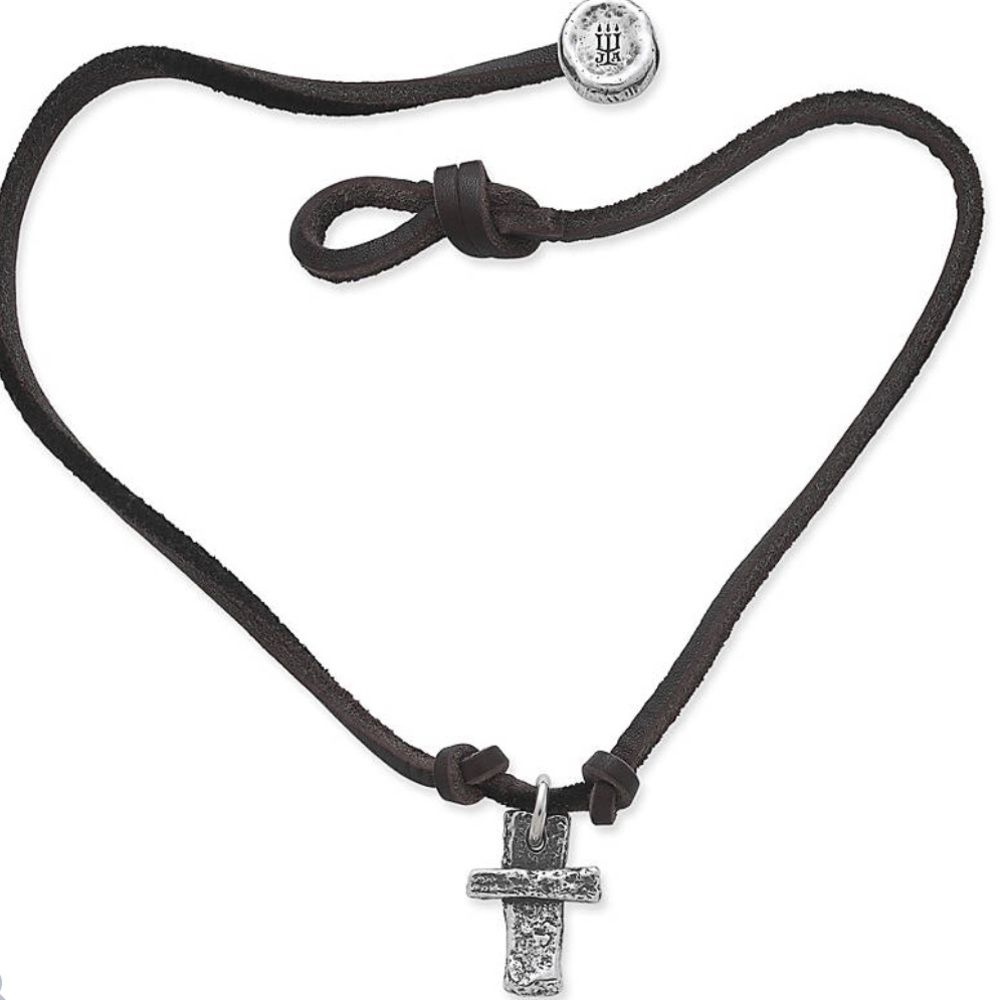 James Avery Cross on Leather Necklace
